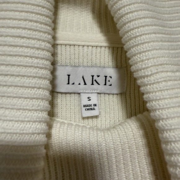 Lake Madeline Sweater in Ivory Black Stripe Size Small - Picture 5 of 9